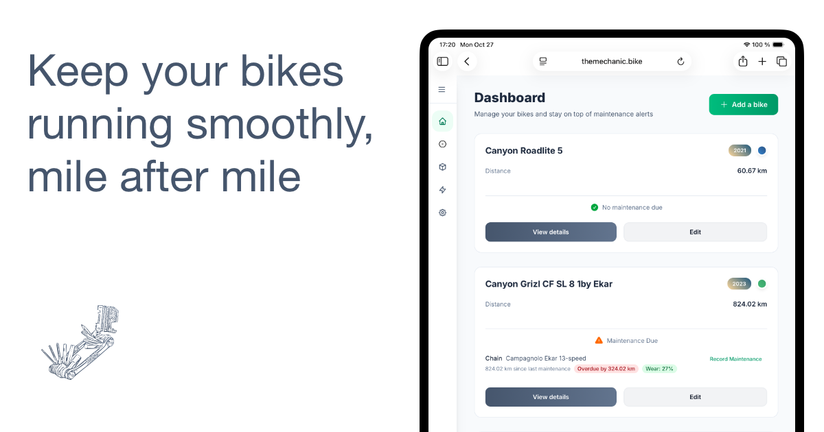 The Bike Mechanic - Smart Bike Maintenance